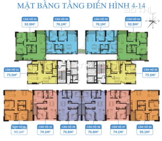 CĐT bán quỹ căn đẹp 2PN chung cư Smile Building - 1 Nguyễn Cảnh Dị, 1,822 tỷ. Hotline 0917148366 12984828