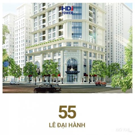 Bảng giá chủ đầu tư chung cư 55 Lê Đại Hành HDI Tower, 6.3 tỷ/2PN, 7.7 tỷ/3PN, CK 100tr, NH 70% 13012688