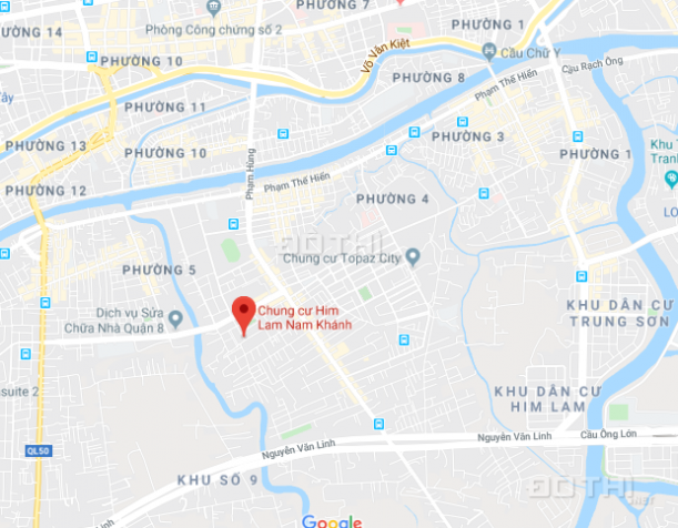 Cần cho thuê nhanh chung cư Him Lam Nam Khánh đối diện CH Giai Việt Quận 8, 2PN, 2WC, 8 tr/th 13021222
