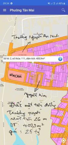 Cần bán lô đất DT 400m2 mặt tiền kinh doanh 26m ngay trung tâm P. Tân Mai, sau lưng Vincom 13024479