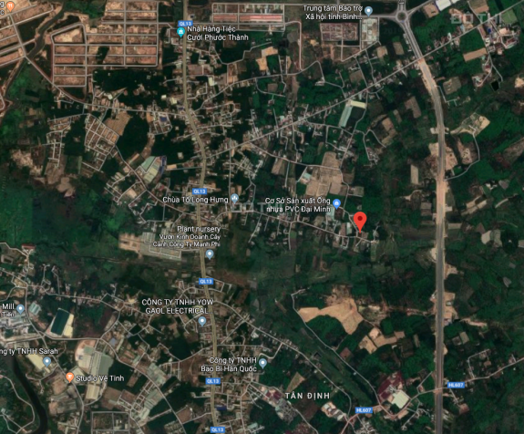 Bán đất tại hẻm Quốc Lộ 13, xã Tân Định, Bến Cát, Bình Dương, diện tích 129.8m2, giá 1.1 tỷ 13026037