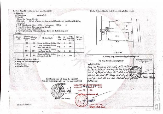 Bán nhà xưởng tại Đan Phượng, Hà Nội diện tích 4057m2, giá 32 tỷ, sẵn hoạt động 13032869