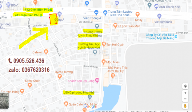 Bán nhà tại đường Cù Chính Lan, tiện kinh doanh, Thanh Khê, Đà Nẵng, DT 79m2, 7.5 tỷ 13035761