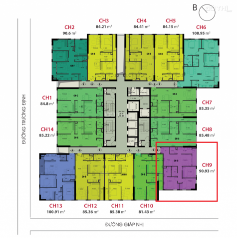 Căn hộ chung cư 3 phòng ngủ tại dự án Viễn Đông Star - Số 1 Giáp Nhị, Thịnh Liệt, Hoàng Mai, Hà Nội 13036269