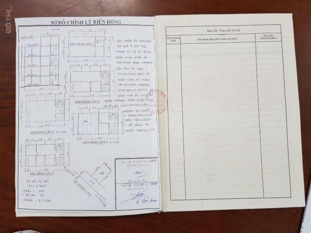 Bán nhà mặt tiền đường Hai Bà Trưng, Bến Ninh Kiều, Cần Thơ, 2 lầu, hoàn công, giá tốt 13041612