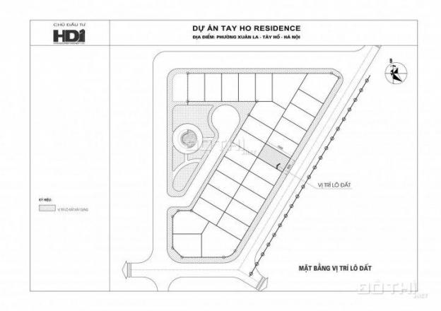 Bán gấp BT 68A Võ Chí Công, đối diện Starlake, DT 132m2, 3.5 tầng, MT 8,5m hướng ĐN, vào tên HĐ 13043393