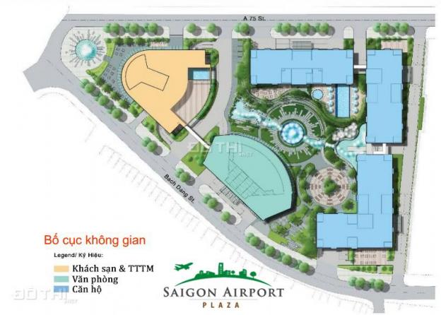 Cần Bán căn hộ 3PN - 156m2 rộng nhất dự án Sài Gòn Airport Plaza. Hotline PKD 0909 255 622 13045588