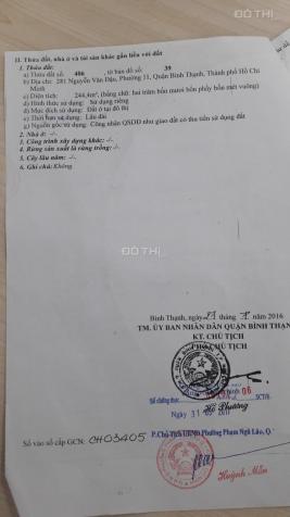 Chính chủ bán căn 281 Nguyễn Văn Đậu, Bình Thạnh, 10x24.5m. Giá 40 tỷ 13054454