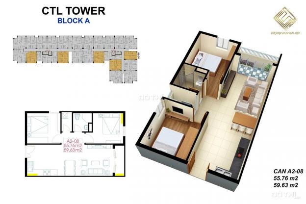 Bán căn hộ chung cư tại dự án CTL Tower, Quận 12, diện tích 60m2, giá 1.7 tỷ 13055682