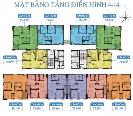 Bán căn hộ 2PN 2WC giá chỉ 1,78 tỷ dự án Smile Building, Đại Kim, Hoàng Mai. Nhận nhà ở ngay 13060096