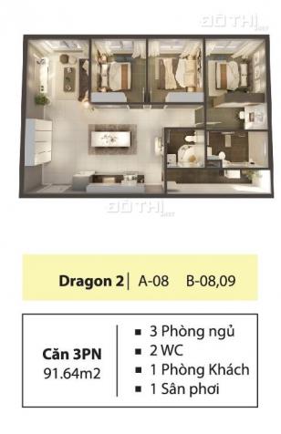 Căn hộ 92m2 khu Dragon, căn hiếm nhìn về quận 1 và công viên lớn, ngay tầng tiện ích 13064633