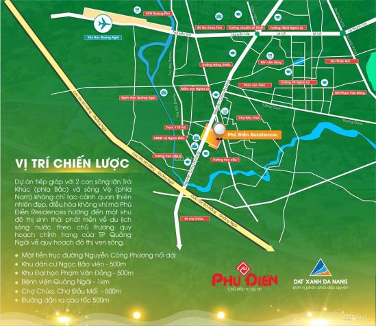 Bán đất mặt tiền Nguyễn Công Phương tại dự án Phú Điền Residences, trung tâm Quảng Ngãi, giá ưu đãi 13068098