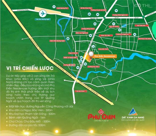 Bán nền mặt tiền Nguyễn Công Phương dự án Phú Điền liền kề TP Quảng Ngãi - Giá gốc chủ đầu tư 13068106