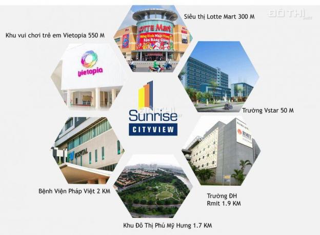 Bán căn hộ cao cấp Sunrise City View Q7 gần Lotte Mart 109m2 3PN, 4,35 tỷ bao thuế, phí 13071113