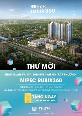Mở bán chung cư Mipec Rubik 360, 122 Xuân Thủy, Cầu Giấy, tặng 2 năm phí DV, HT lãi suất 0%, CK 6% 12984789