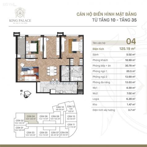 Bán chung cư cao cấp King Palace 108 Nguyễn Trãi, giá gốc chủ đầu tư 13077360