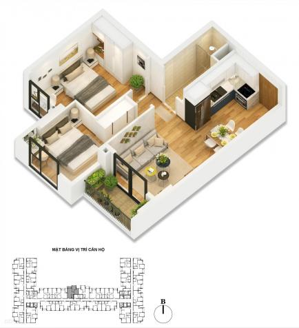 Bán căn hộ ở chung cư Anland Premium, diện tích 54m2, giá 1,5 tỷ, liên hệ 0966113655 13080959