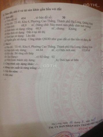 Cần tiền bán nhà mặt đường Cao Thắng đối diện trường Ngô Quyền, có sổ đỏ 13081742