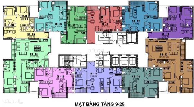 Bán căn hộ chung cư tại dự án Mipec City View, Kiến Hưng, diện tích 50m2, giá 16.5 triệu/m2 13081807