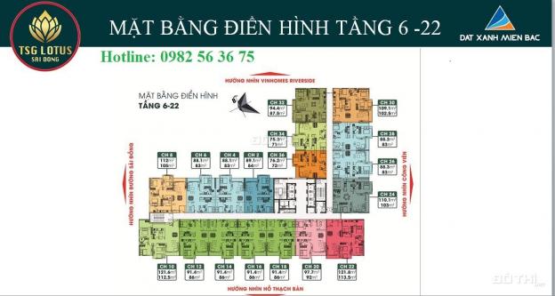 Duy nhất tháng 2 đồng giá 23,5tr/m2 TSG Lotus Long Biên, cạnh Vinhomes Riverside CK 8%, LS 0%/18T 13083720