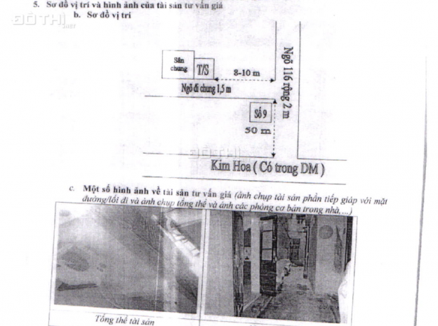 Ngân hàng thanh lý gấp nhà đất ngõ 116, phố Kim Hoa, Đống Đa, Hà Nội 13084240