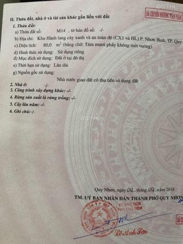 Bán lô đất 2 MT chính chủ tại Phường Nhơn Bình, TP Quy Nhơn, Bình Định. Giá đầu tư 13087493