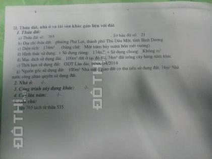 Bán đất hẻm 178 đường Huỳnh Văn Lũy, phường Phú Lợi, vị trí có 2 mặt tiền cực kì thuận lợi 13086835