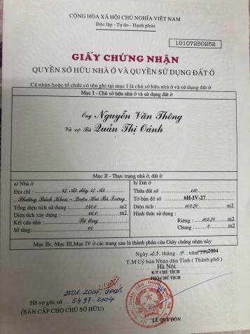 Bán nhà Bách Khoa, Quận Hai Bà Trưng, doanh thu hàng năm thu về 400 triệu 13100991