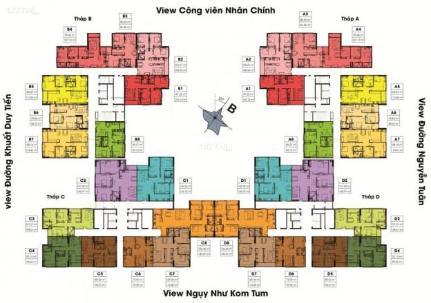 Chung Cư Việt Đức Complex cần bán gấp căn hộ 2 phòng ngủ. DT 80m2, tòa B, 30 tr/m2 13115591