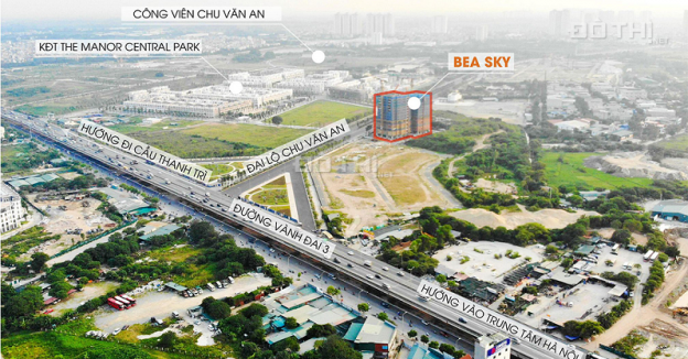 Chung cư Bea Sky Quận Hoàng Mai: Vị trí vàng trên mặt đại lộ Chu Văn An 10 làn xe rộng 64m 13115858