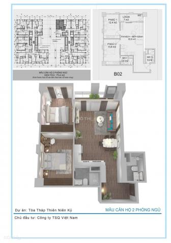 Bán căn hộ 2 phòng ngủ tại dự án tháp Thiên Niên Kỷ 13125273