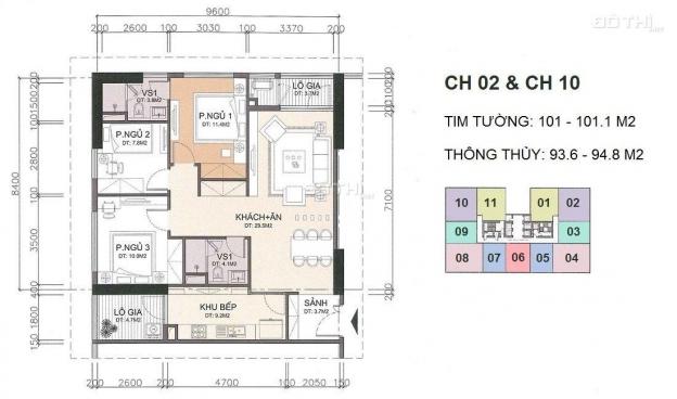 Bán căn hộ chung cư tại dự án A10 - A14 Nam Trung Yên, DT 60m2 - 102m2 2PN 2VS, giá 30 triệu/m2 13146378