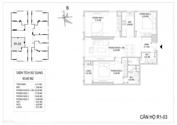 Sở hữu căn hộ 2PN Sunshine Riverside, giá 3.2 tỷ, 90m2 đủ đồ hướng Tây, CK 4% 13062496