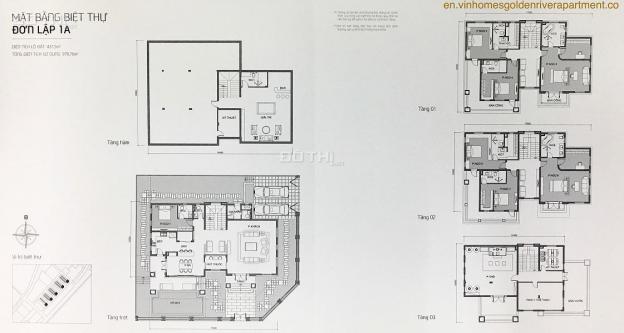 Bán biệt thự bờ sông Vinhomes Bason Quận 1, 437m2, 1 hầm + 4 lầu, view sông 13154428