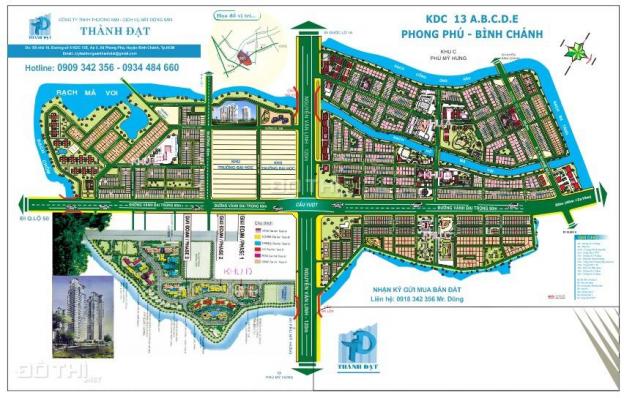 Chuyên bán đất nền biệt thự khu dân cư 13E Intesco Phong Phú Bình Chánh, giá rẻ 13159227