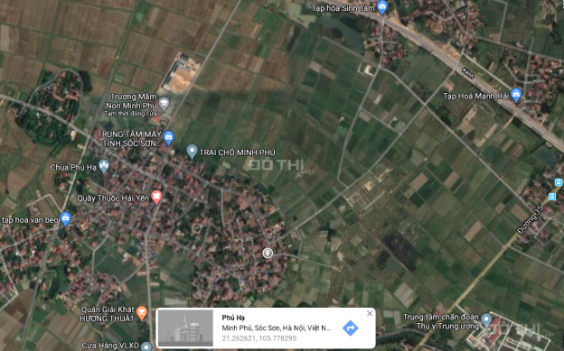 Bán đất Thôn Cầu Ngăm, Minh Phú, Sóc Sơn, 80 m2, giá thỏa thuận 13164467