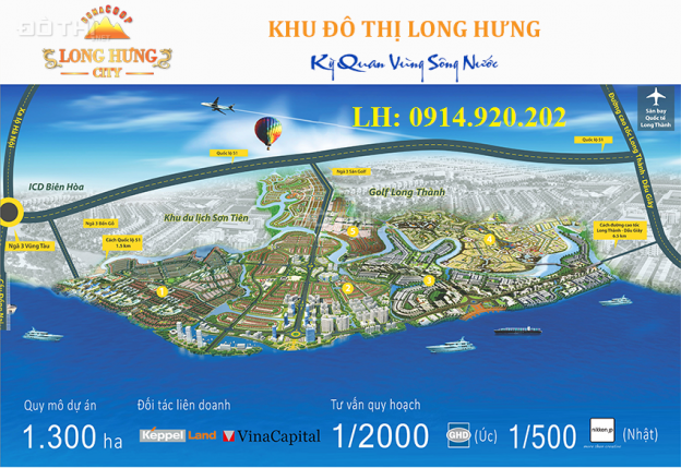 Bán đất dự án khu đô thị Long Hưng, Biên Hòa, LH 0914920202 13165576