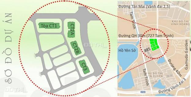 Bán căn hộ CC tại đường Tam Trinh, Phường Yên Sở, Hoàng Mai, Hà Nội diện tích 110m2, giá 2.2 tỷ 13169117