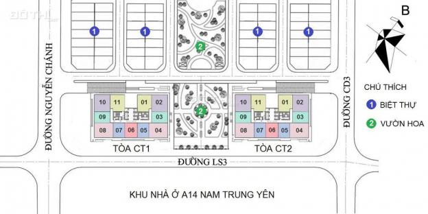 Bán nhanh trong tháng căn hộ 65m2 (2PN 1VS) chung cư A10 Nam Trung Yên giá dưới 2 tỷ. LH 0834563831 13171740