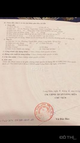 Cần bán lô đất chính chủ ở Nguyễn Văn Linh, Long Biên, Hà Nội 13175143