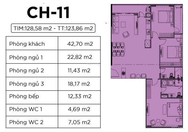 Duy nhất căn 3PN 119.2m2, 3.4 tỷ CC Harmony Square - Nhân Chính, CK 3%, LS 0% 12th trực tiếp CĐT 13175864