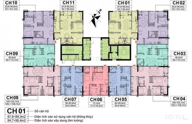 Chính chủ bán gấp CH 102m2 3PN 2VS A10 Nam Trung Yên, giá 30tr/m2 bao phí, LH 0916295444 13177389