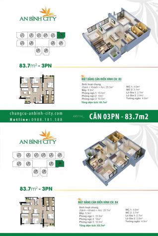 Gia đình cần bán căn hộ 3PN - An Bình City - giá rẻ - NT hoàn thiện - bao phí sang tên - sổ đỏ CC 13179026