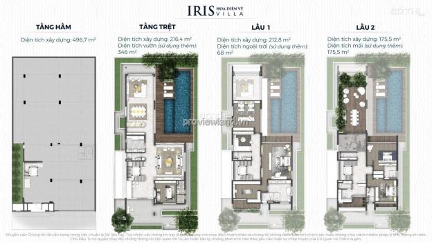 Biệt thự Lancaster Eden An Phú Quận 2, loại Lris Villa, 562m2, 4PN, 1 hầm + 3 tầng 13183712