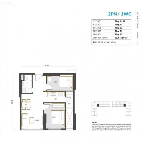 Cần bán căn hộ chung cư 2PN, hướng Nam dự án Mipec Xuân Thủy 13187468