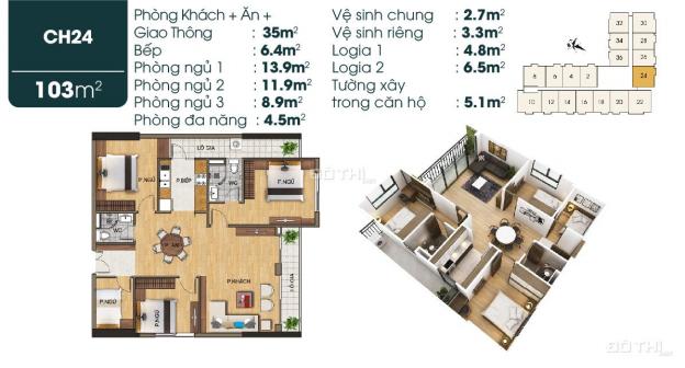 Bán căn 103m2 tại TSG Lotus Sài Đồng 2,544 tỷ full NT, giảm 550tr so với giá gốc, ĐN, view Vinhome 13188443