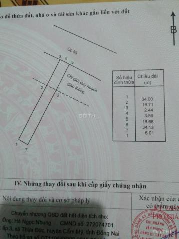 Bán đất tại Đường Quốc Lộ 55, Xã Bông Trang, Xuyên Mộc, Bà Rịa Vũng Tàu, DT 305m2, giá 1.5 tỷ 13201759