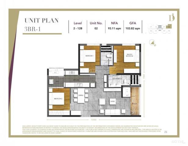 Bán căn hộ cao cấp Q. 1, Võ Văn Kiệt, 3PN, TT 30% nhận nhà, 147tr/m2 13209332