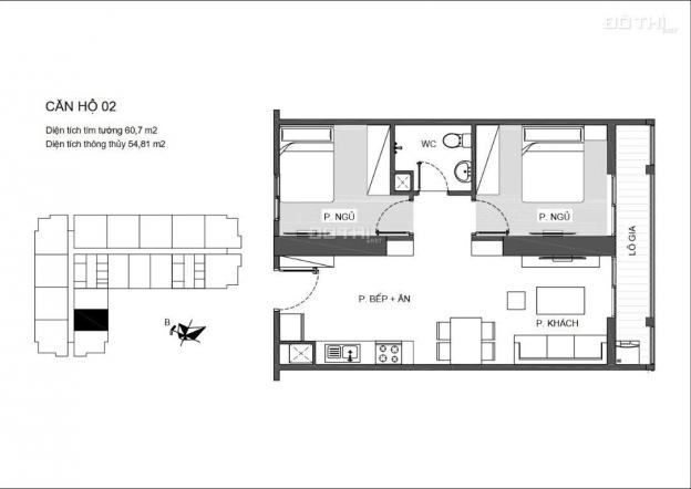 Cần bán lại căn hộ 55m2 giá 1.850 tỷ, tại dự án An Bình Plaza, Mỹ Đình 13209418