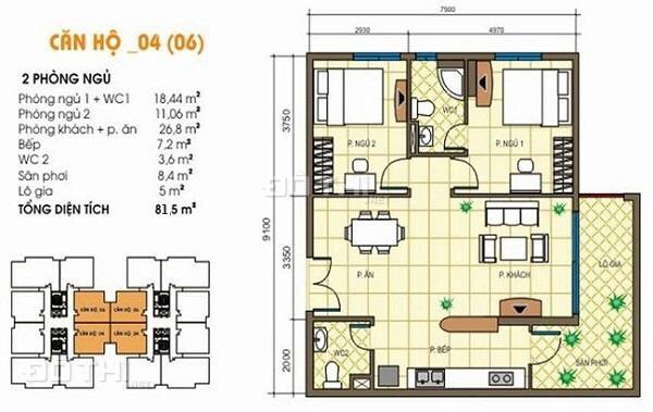 Bán căn hộ chung cư tại dự án Tecco Tower - Chung Cư Linh Đông, Thủ Đức, Hồ Chí Minh, DT 80m2 13222004